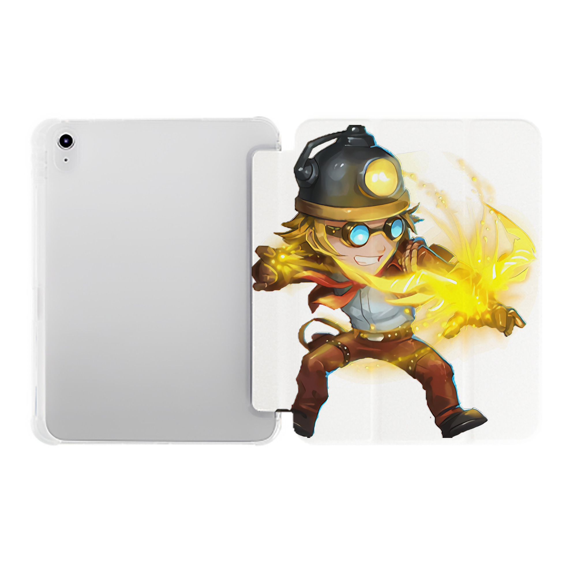 （画像用） リーグ・オブ・レジェンド League of Legends LOL IPad ケース ペン収納付き 三つ折りスタンド PUレザー×シリコン 対応機種9.5/10.5/10.9インチ